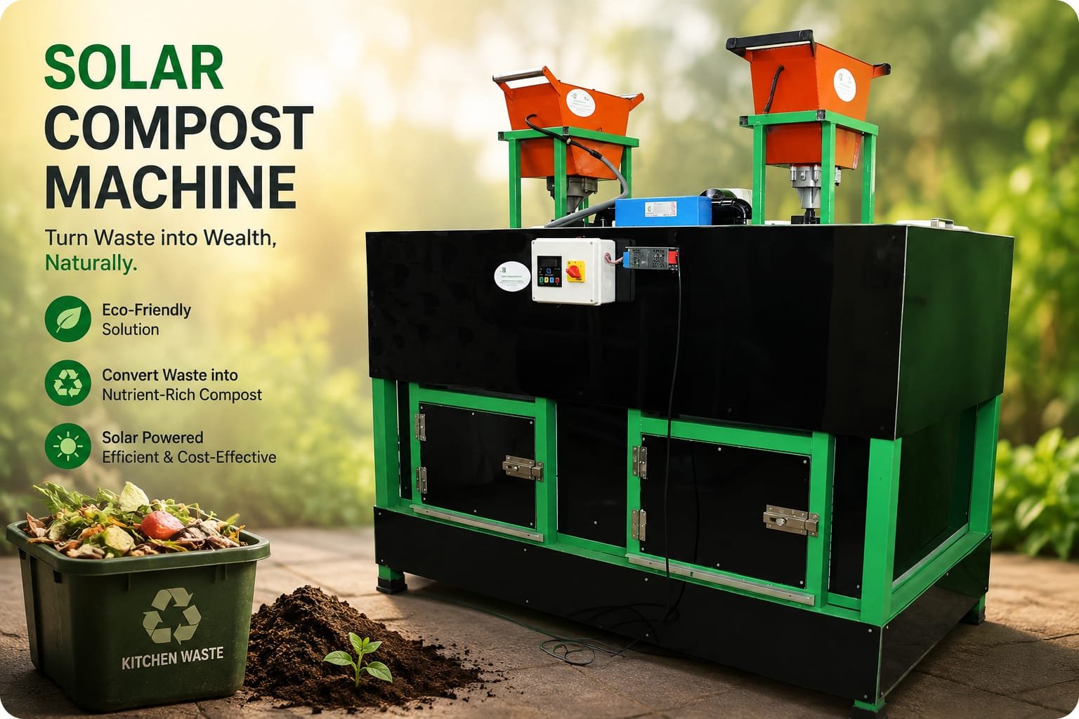 solar compost machine