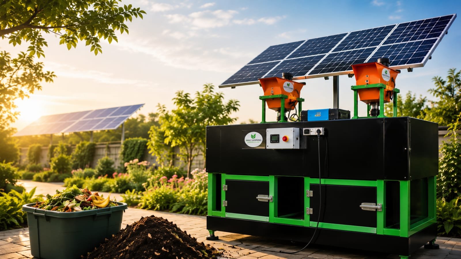 solar compost machine image