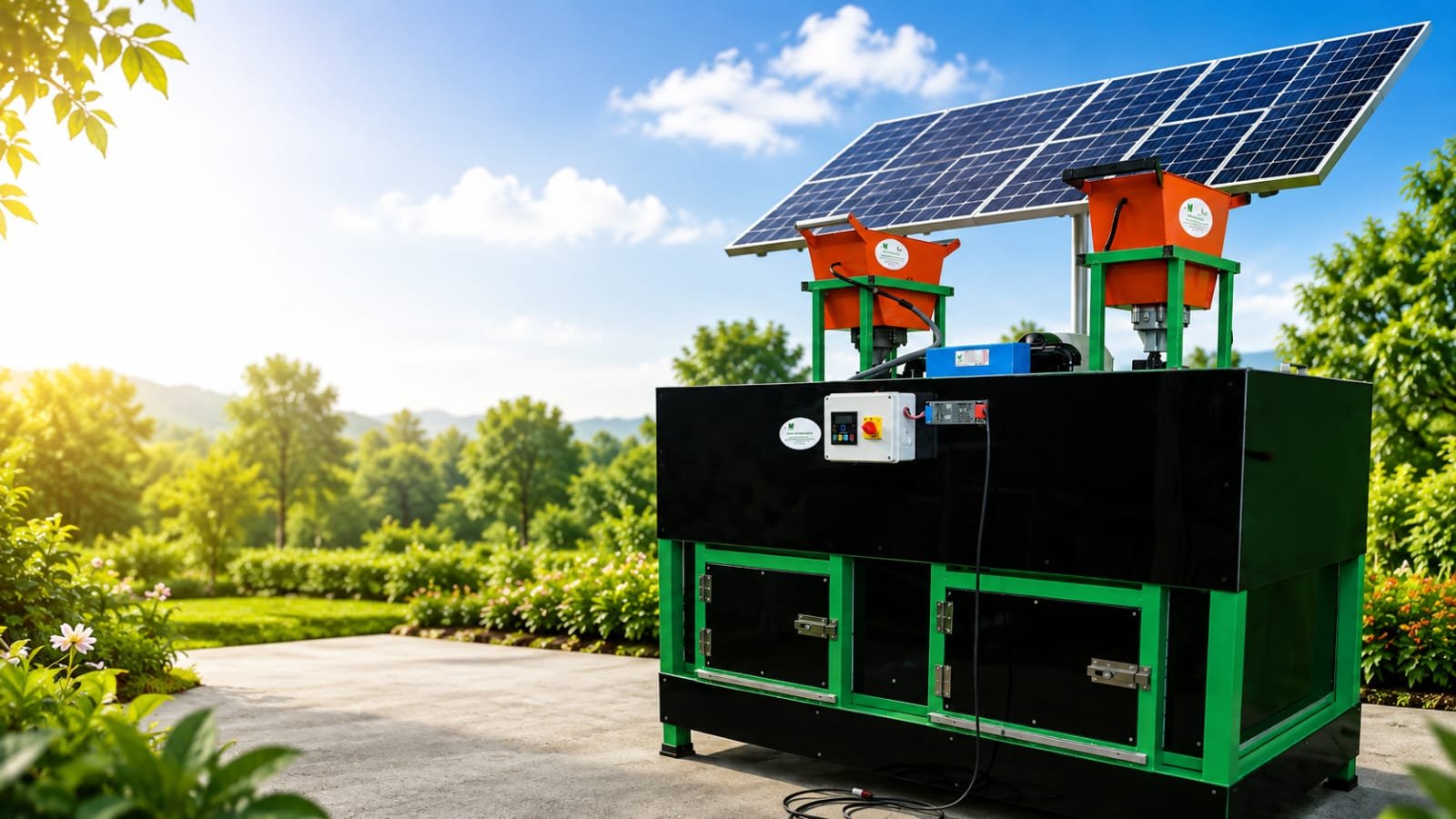 solar composting machine